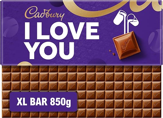 Cadbury Dairy Milk I Love You Gift Chocolate Bar Extra-Large 850g