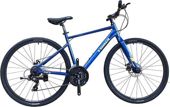 TRINX Tourney Cross Bike, Flat Road, Lightweight Aluminum Frame, 21-Speed Gears, 700C FREE1.0