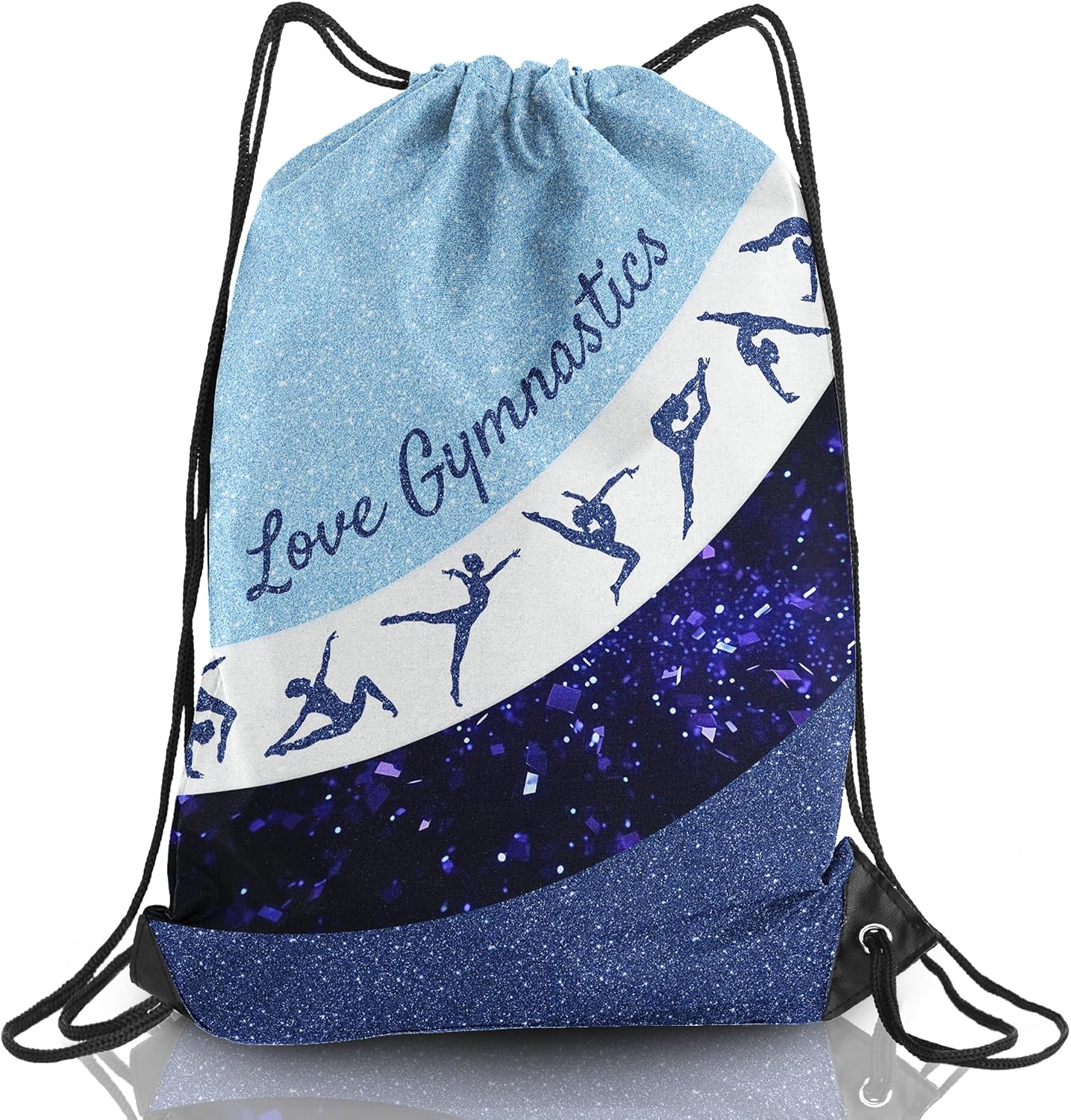 Gymnastics Drawstring Backpack - Team Gifts Bag Blue, 1Pcs
