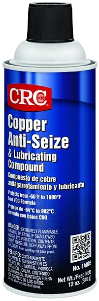 CRC Copper Anti-Seize & Lubricating Compound 14095 12 Wt. Oz. Anti-Seize Lubricant Aerosol Spray