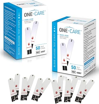 ONE-CARE Blood Glucose Test Strips (Test Strips (50 Pack))