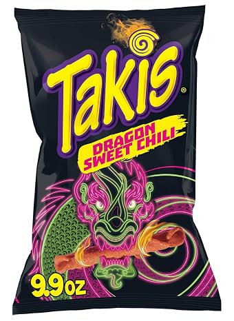 Takis Dragon Sweet Chili Rolled Tortilla Chips, 9.9oz Bag