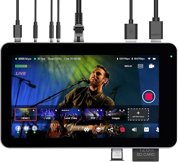 YoLoLiv YoloBox Mini, All-in-one Portable Multi-Camera Live Streaming Equipment (USA, Canada, Mexico)