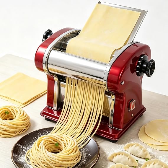 Electric Pasta Maker, 135W, 9 Settings & 2.5mm Cutter