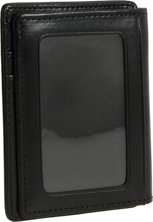 Bosca Old Leather Collection - Front Pocket Wallet Black Leather One Size