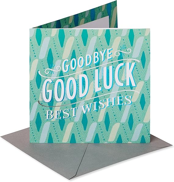 American Greetings Goodbye Card (Good Luck)