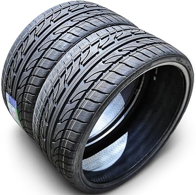 Set of 2 TWO Haida Racing HD921 Summer Passenger Car High Performance Radial Tires-26530R22 26530ZR22 2653022 26530-22 97W Load Range XL 4-Ply BSW Black Side Wall UTQG 420AA