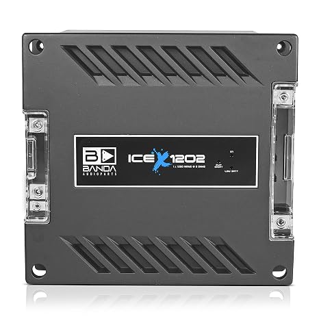 Banda Audioparts ICEX1202 One Channel 1200W Max at 2 Ohm Car Audio Amplifier