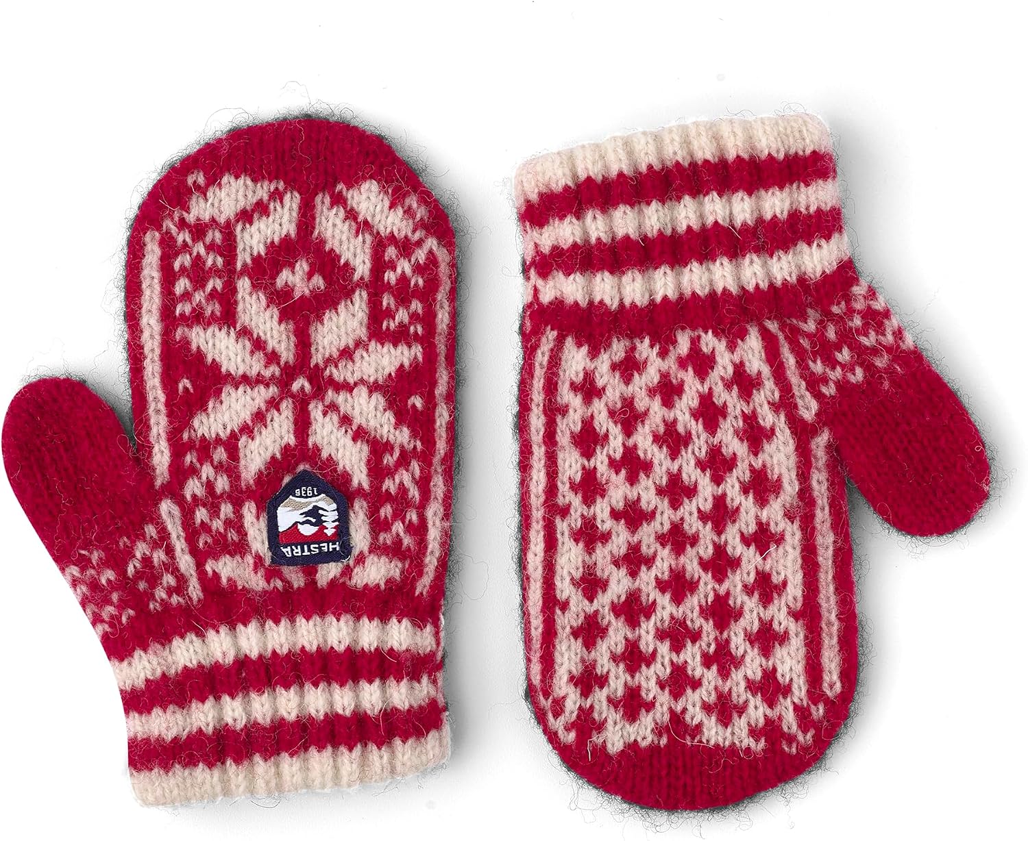 Hestra Childs Nordic Mitt Child 0-4yrs I Wool Mitten for Winter Weather