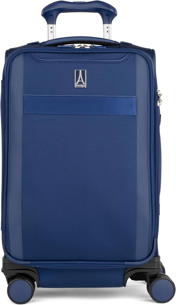 Travelpro VersaPack+ Softside Carry-On Luggage Suitcase, Navy Blue, 21-Inch