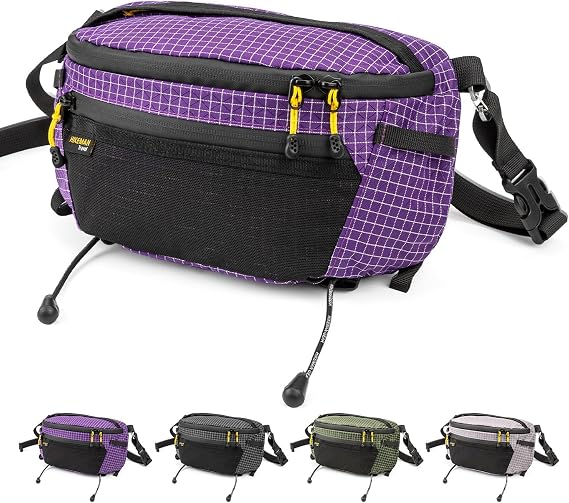 HIKEMAN Waist Bag Strap Pack Pouch for Backpack Lightweight Phone Pocket