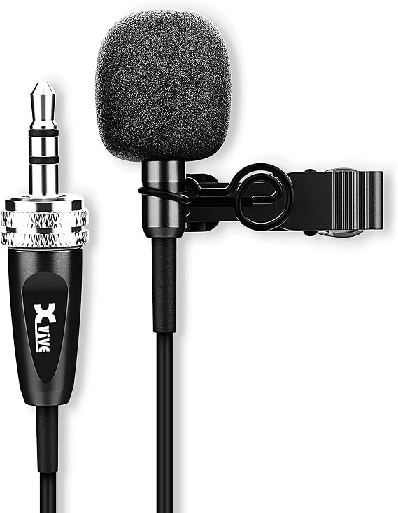 Xvive LV1 Lavalier Microphone - Professional Lapel Microphone with 3.5mm TRS Plug