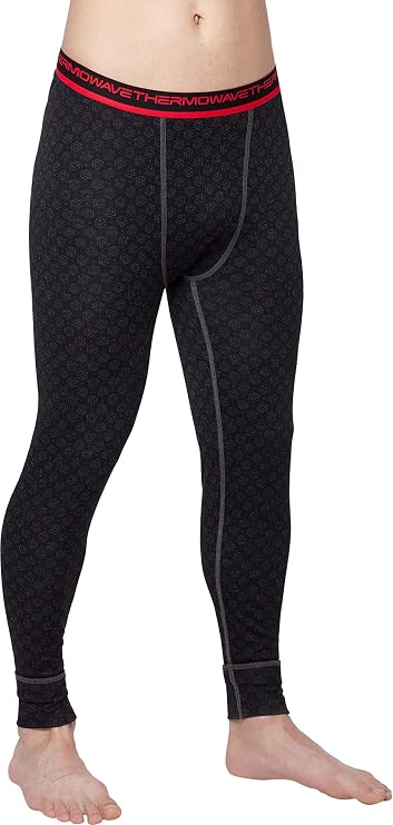 Thermowave Merino Xtreme Mens Performance Base Layer Long John Pants 220 GSM - Men Lightweights Soft Underwear Bottoms