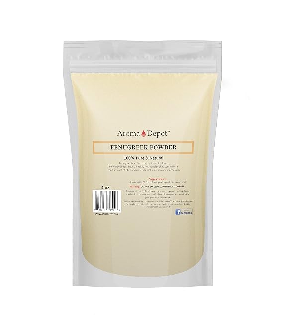 4oz Fenugreek Seed Powder (Trigonella foenum graecum) 4 oz Menti Powder Bulk Herb | Gluten Free & Non-GMO | Hair and skin health.