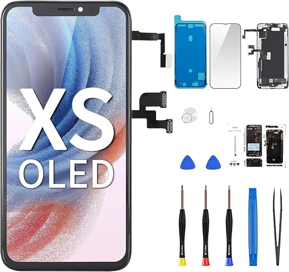 OLED iPhone Xs用 スクリーン交換 スピーカーと近接センサー付き 5.8インチ