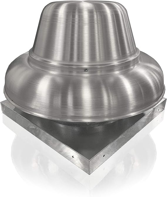 CAPTIVE-AIRE Direct Drive Centrifugal Downblast Roof Mounted Exhaust Fan with Speed Control- 19" Fan Base, 0.060 HP 115 Volt Single Phase Motor (DR-10HFA)