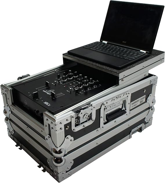 Flight Case Fits Allen Heath Xone 23 10 Inch Mixer with Laptop Stand