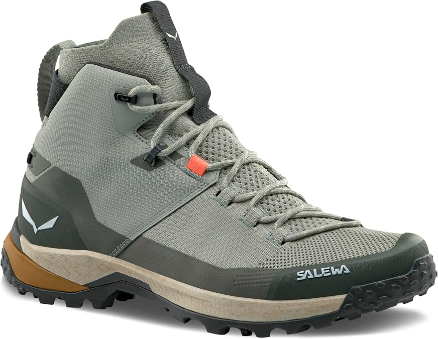 Salewa Men's Puez Knit Mid Powertex Waterproof Trail Boot for Hiking & Trekking
