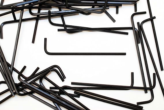 (150) Long Arm 7/64 x 3-1/2 Hex Key SAE Inch Allen Wrench Alloy Steel Black 7/64