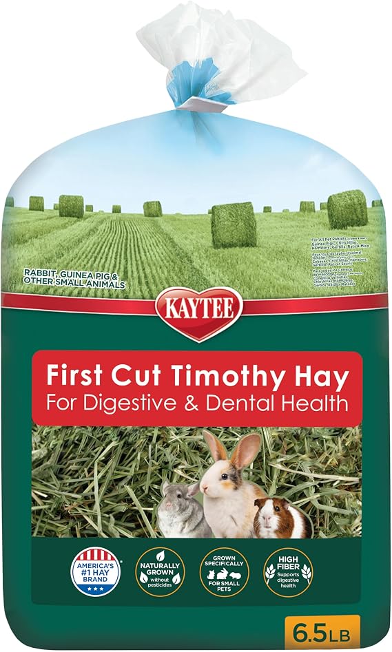 Kaytee 1st Cut Soft and Lush Timothy Hay for Guinea Pigs & Rabbits