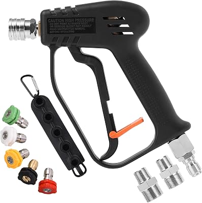 JOEJET High Pressure Washer Ball Valve Kit, 3/8" Quick Connect Ball Valve for Power Washer Hose, 5000 PSI