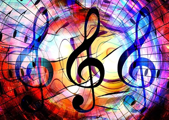 BELECO 15x10ft Fabric Music Notation Backdrop Musical Notes Symbol Dream Concert Dance Party Background Music Themed Party Decorations Banner Photo Booth YouTube Studio Backdrops Wallpaper