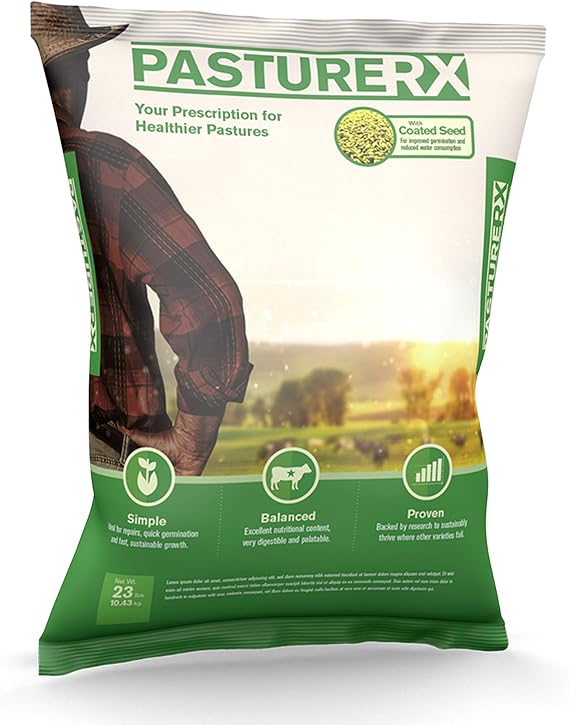 Barenbrug PastureRX Premium Grass and Forage Seed Mix, 23 lbs. (Northern and Transition)