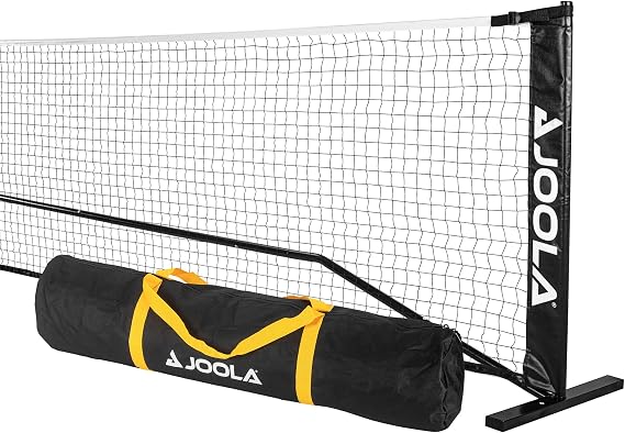 JOOLA Elemental Pickleball Net - Regulation Height 36" Posts & 34" Center, USAPA Recommended 22' Length - Steel Frame & Durable Net, Portable Pickleball Net Includes Carry Bag, Quick & Easy Assembly