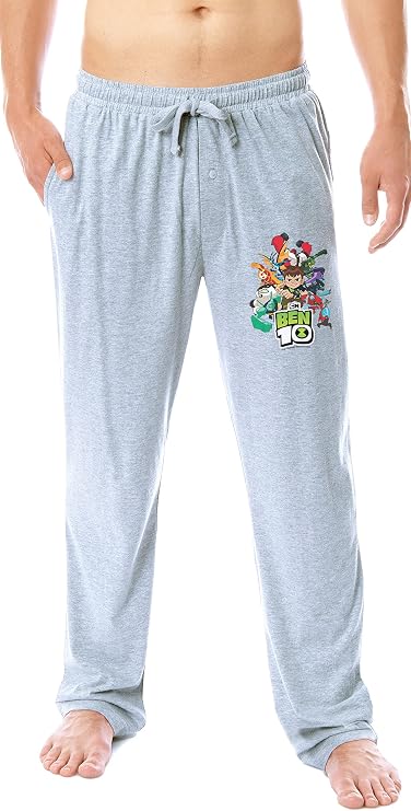 Ben 10 Mens' Cartoon TV Series Omnitrix Characters Aliens Sleep Pajama Pants