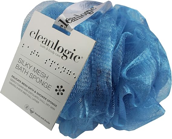 Clean Logic Silky Mesh Bath & Shower Sponge