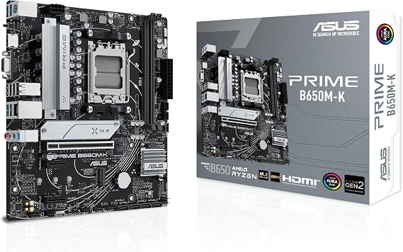 Asus Prime B650M-K AMD B650 AM5 Soket DDR5 6400MHz Micro-ATX Anakart
