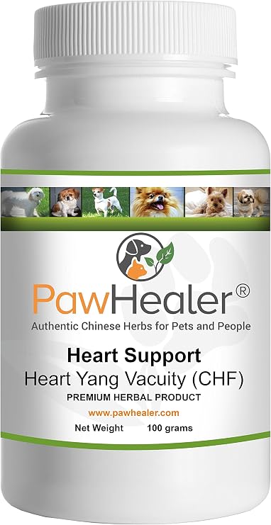Heart Support - Heart-Yang Vacuity (CHF) - Coughing, Gagging, Wheezing Due to Heart Condition - 100 Grams-Herbal Powder-Remedy for Dogs & Pets