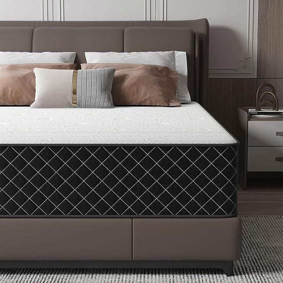 12 Inch King Mattress, Hybrid with Motion-Isolating Pocket Springs | Breathable Foam, Medium Firm, Back Pain Relief, Gel Memory Foam, CertiPUR-US Certified, Mattress In a Box, 80''L x 76''W