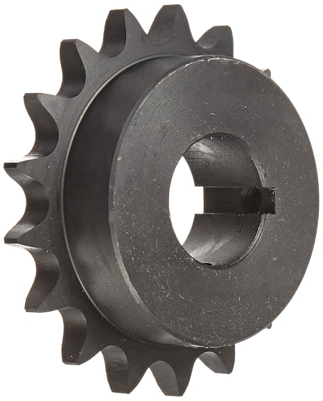 Tsubaki 50B17F-1C Finished Bore Sprocket, Single Strand, Inch, #50 ANSI No., 5/8" Pitch, 17 Teeth, 1-3/16" Bore