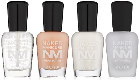ZOYA Naked Manicure Women's Starter Kit, 4-Piece Nail Color Set, Vegan