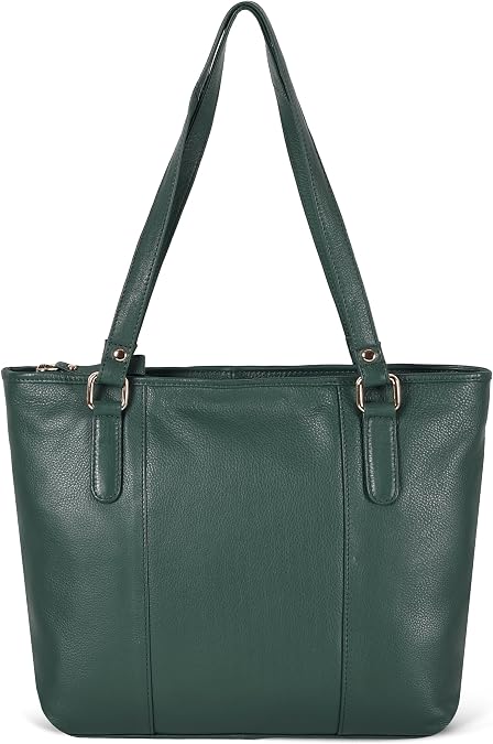 Genuine Leather Purse For Women - Tote Shoulder Handbag - Work & Casual Bag