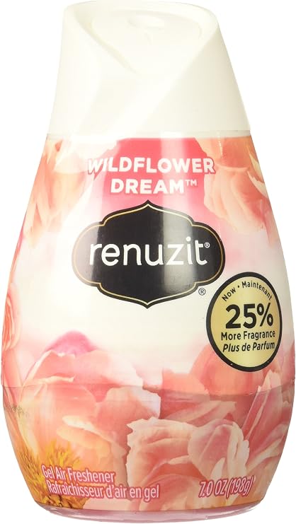Renuzit Adjustables Gel Air Freshener, Wildflower Dream, 7 Ounce, 3 Count (1)