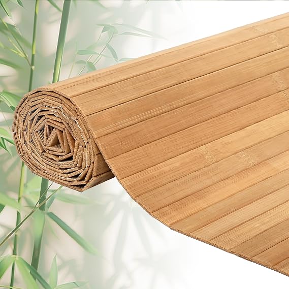 48" W x 96" L Carbonized Bamboo Wall Panel
