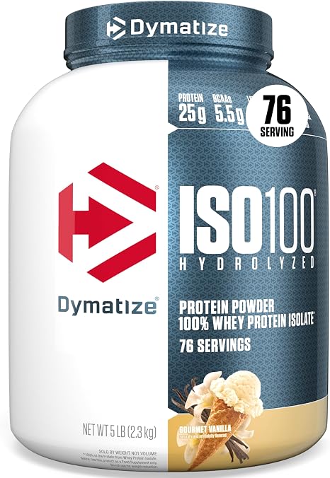 Dymatize Iso-100 Gourmet Vanilla - 5 LBS (Packaging May Vary)