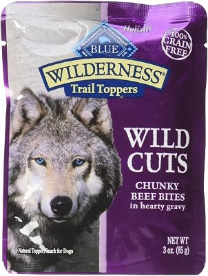 Blue Buffalo Wilderness Wild Cuts Trail Toppers Chunky Bites In Hearty Gravy - Beef - 3 Oz