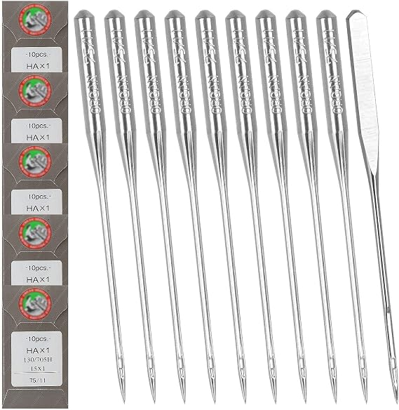 50 PCS Embroidery Sewing Machine Needles Size 75/11, Household Sewing Needles for Brother Sewing Machine1