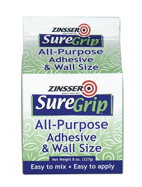 8 oz Zinsser 62008 Zinsser, SureGrip Starch-Based Adhesive and Wall Size