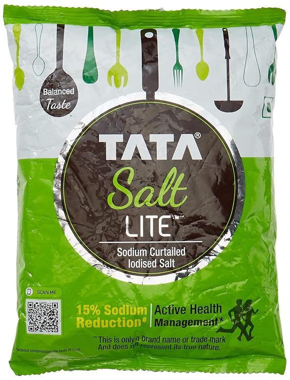 Tata Salt Lite - Low Sodium, 1kg Pouch