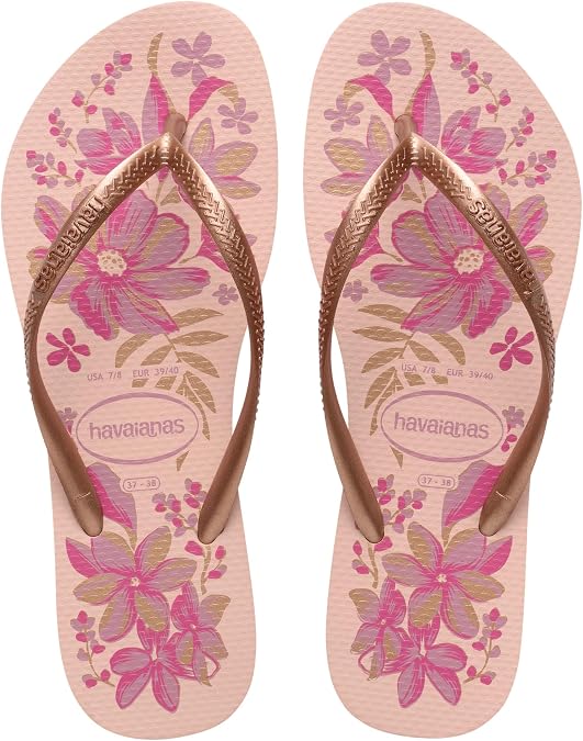 Havaianas Kids Slim Print Womens Flip Flops