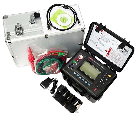 15KV Insulation Resistance Tester High Voltage Resistance Meter Megohmmeter with Insulation Resistance 0.01M~50T Insulation Resistance Test,Voltage Test,DC Current Test,Capacitance Test Function