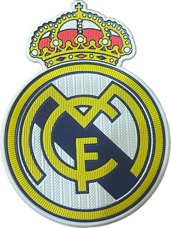 Madrid Football Club Logo Patch, Traditional Color Iron-On Crest for Adult Mens Jersey