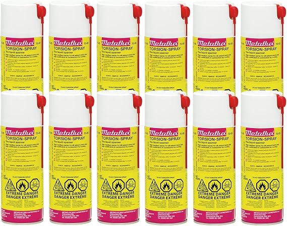 Metaflux 70-05 Torsion Spray Rust Remover for Metal Penetrating Oil for Rusted Bolts, Nuts and Screws Multipurpose Industrial Grade Penetrant and Long-Lasting Lubricant Spray (400 ml)