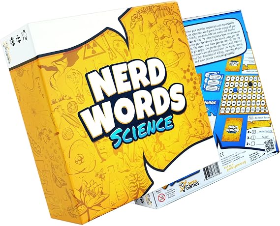 Genius Games Nerd Words: Science! | Group Games for Adults | Party Games for Families, Kids, Teens, Classrooms