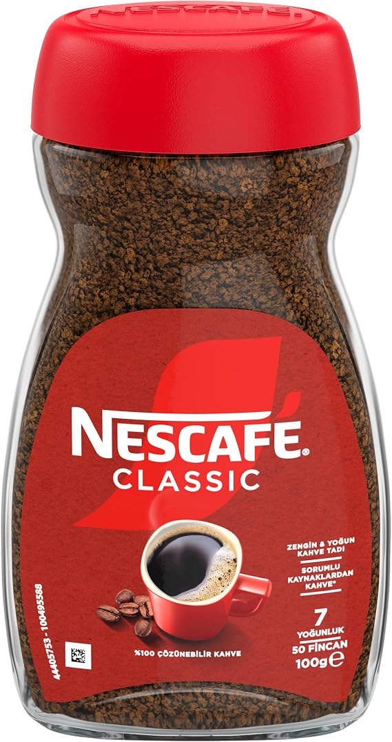 Nescafé Classic Çözünebilir Kahve Kavanoz, 100 g