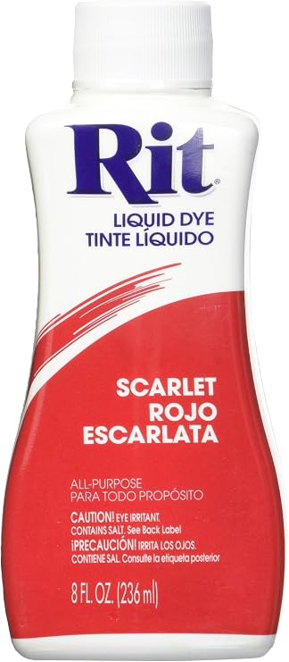 Rit Dye Liquid Dye, 8 fl oz, Scarlet Red, 3-Pack